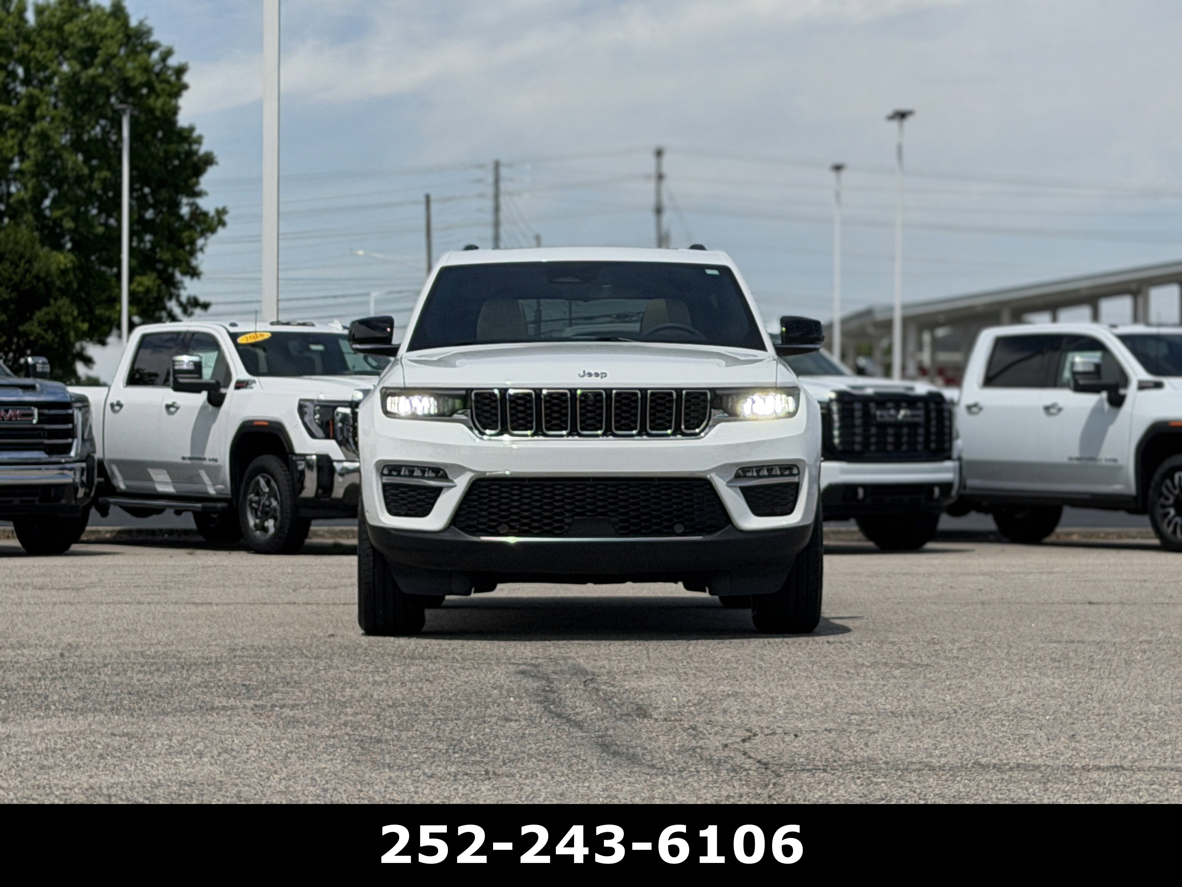 Used 2022 Bright White Clearcoat Jeep 4xe image 2