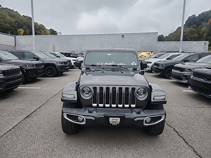 Used 2021 Gray Jeep Unlimited Sahara 4xe image 2
