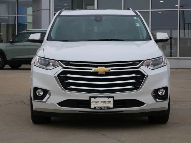 Used 2021 Chevrolet Traverse High Country with VIN 1GNEVNKWXMJ130803 for sale in Eden Prairie, Minnesota