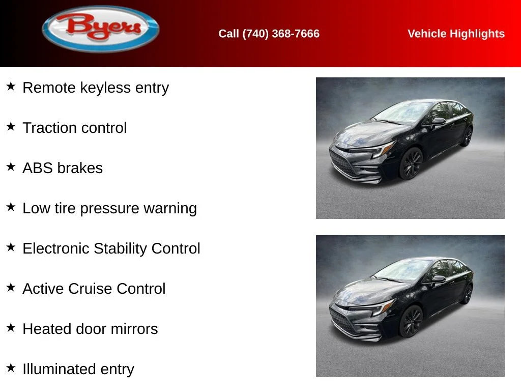 Used 2025 Black Toyota SE image 9