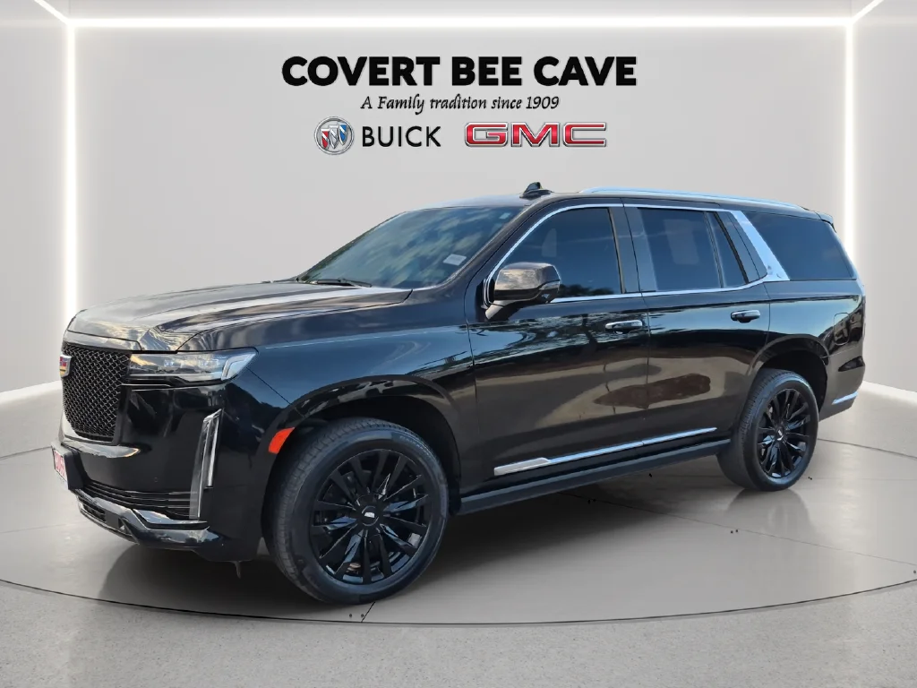 Used 2021 Black Cadillac Premium Luxury image 3