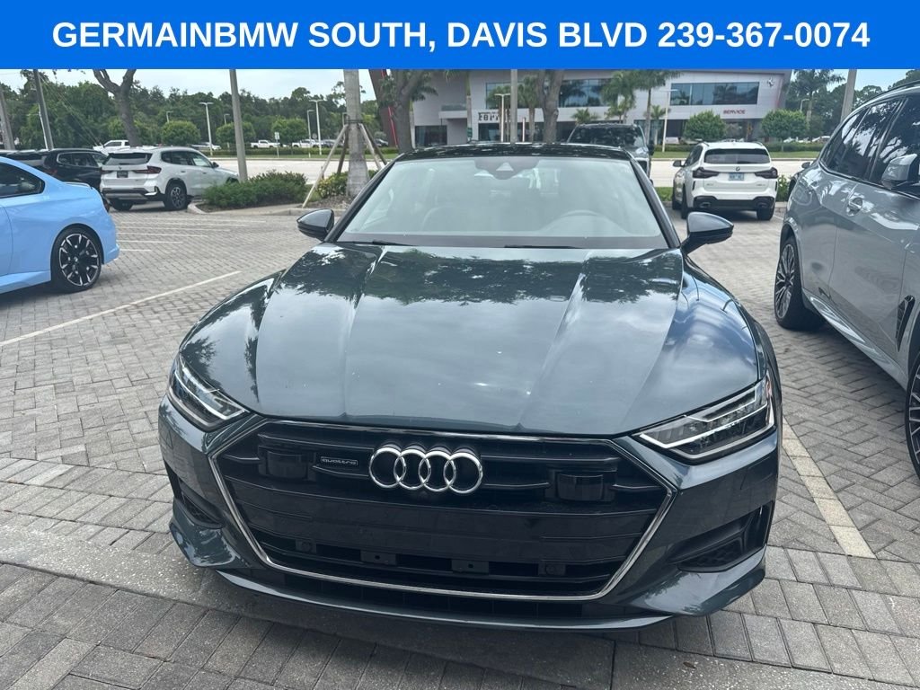 Used 2019 Triton Blue Audi 3.0T Premium Plus image 2