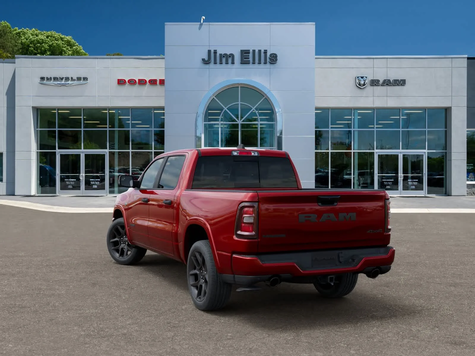 New 2026 Molten Red Pearl-Coat Exterior Paint RAM Laramie image 3
