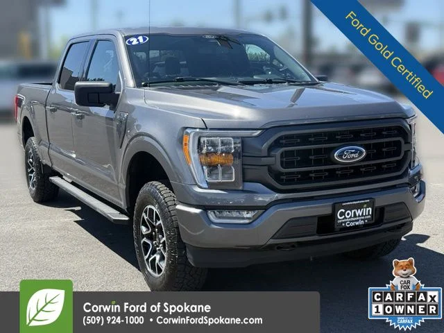 Certified Used 2021 Carbonized Gray Metallic Ford XLT image 1