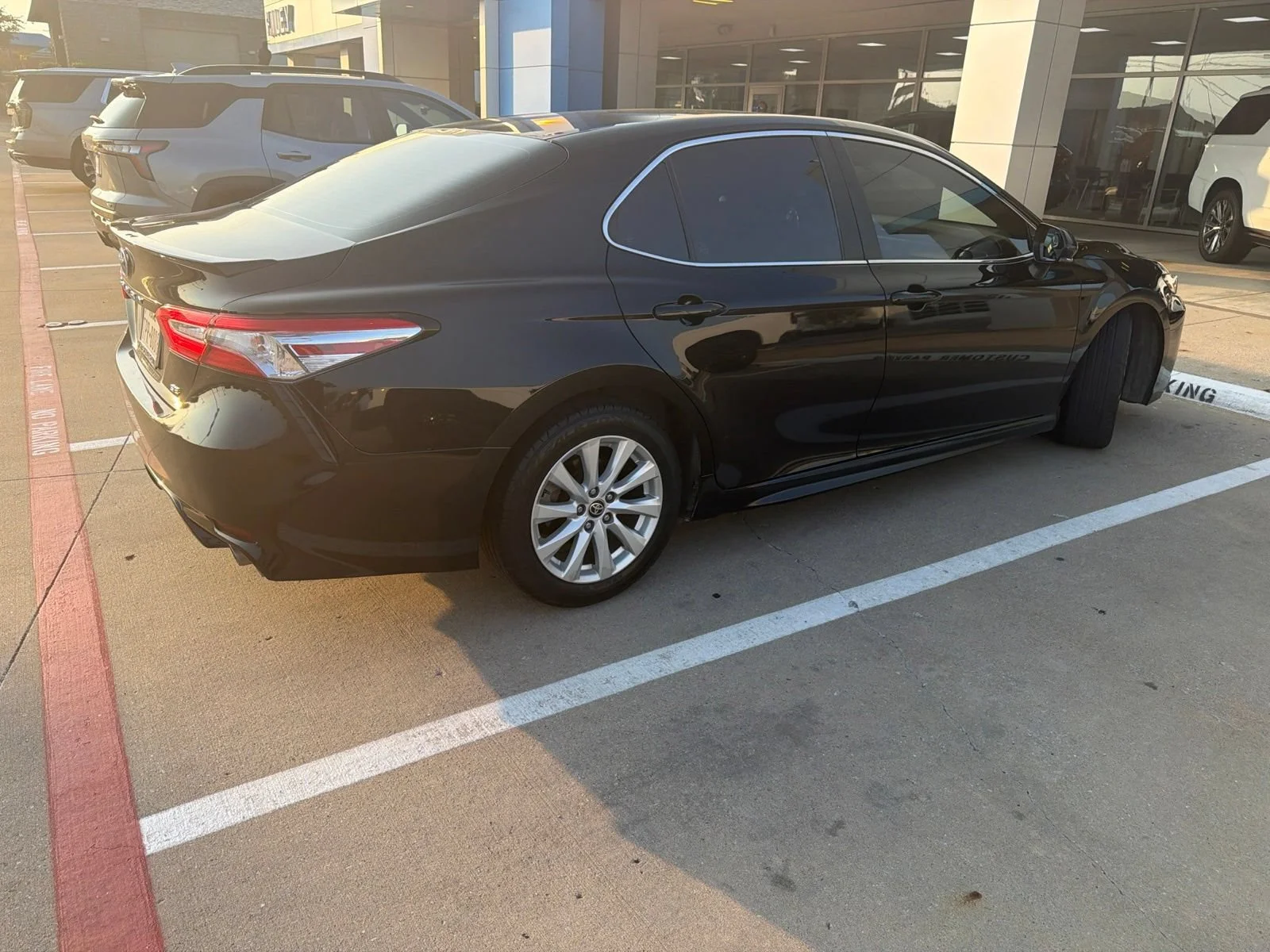 Used 2020 Black Toyota SE image 2