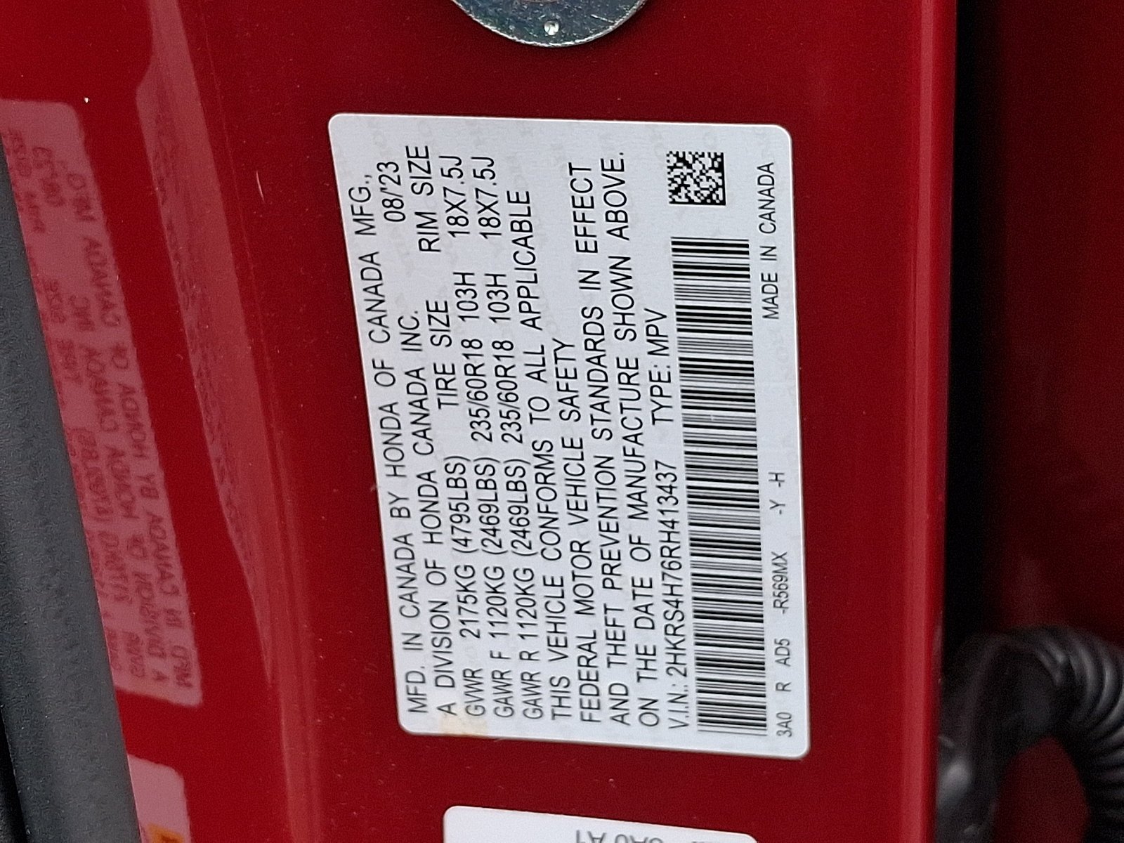 Used 2024 Red Honda EX-L image 26