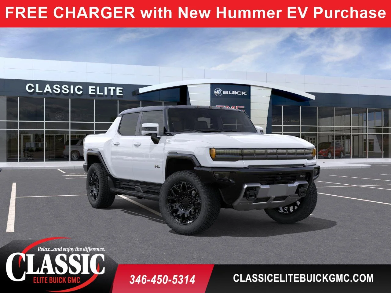 Interstellar White 2026 GMC Hummer EV Pickup 2X Crew Cab AWD Pickup Truck All-Wheel Drive 1-Speed Automatic