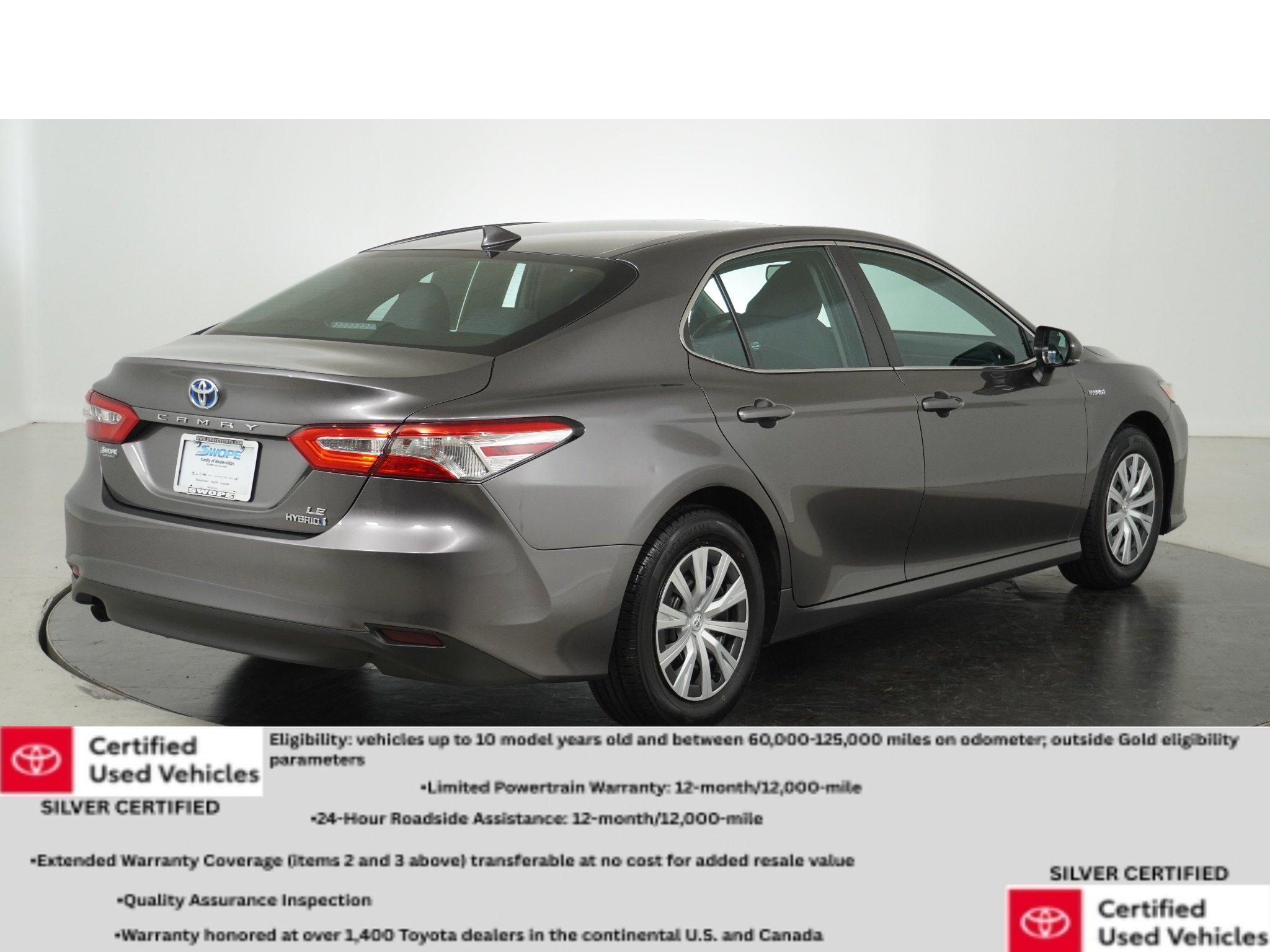 Certified Used 2020 Predawn Gray Mica Toyota Hybrid LE image 4