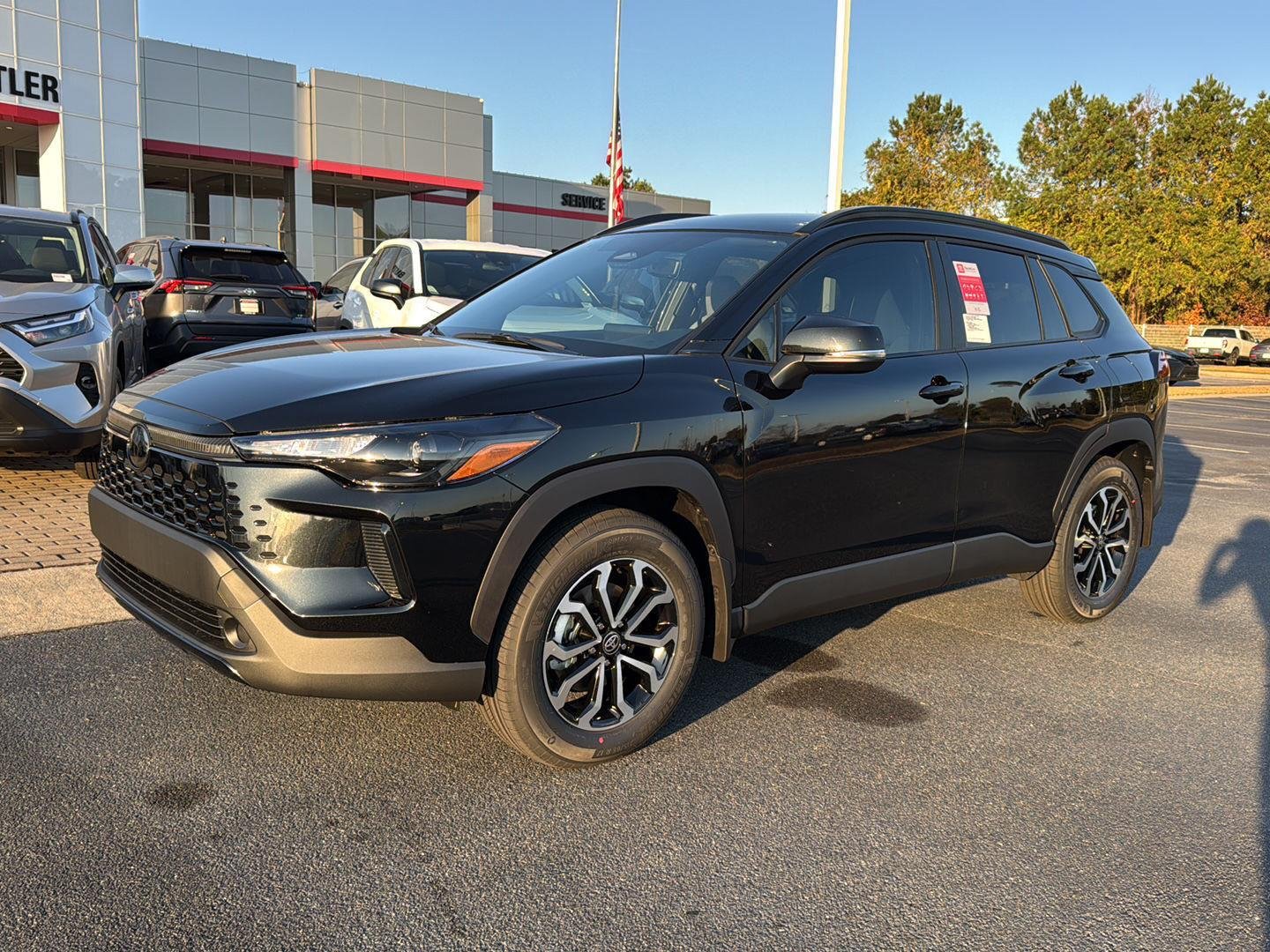 New 2026 Jet Black Toyota Hybrid SE image 1
