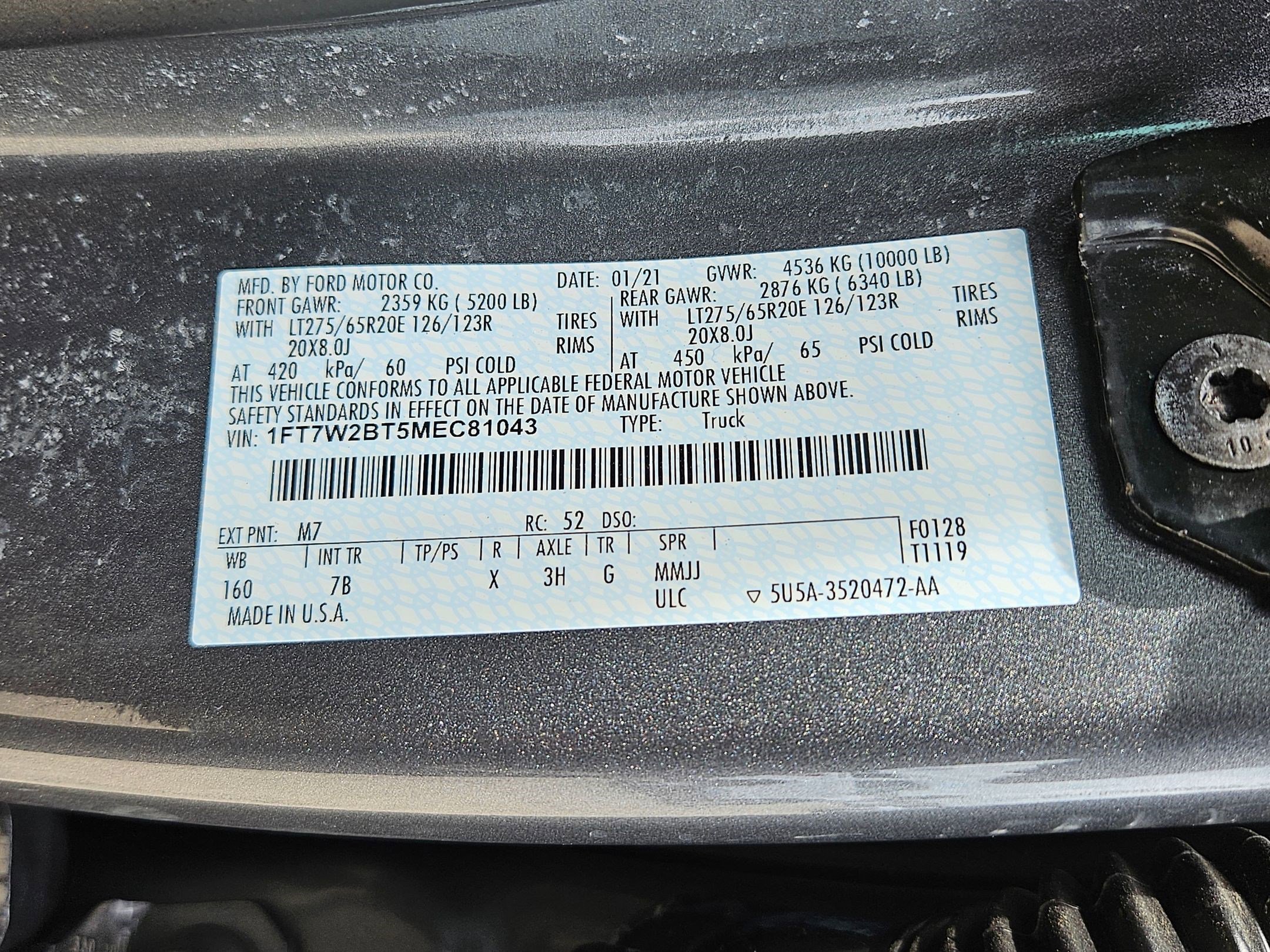 Used 2021 Carbonized Gray Metallic Ford Platinum image 33