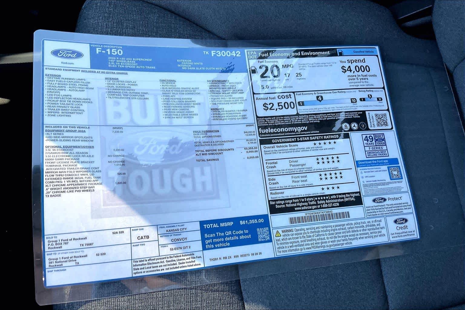New 2026 Oxford White Ford XLT image 19