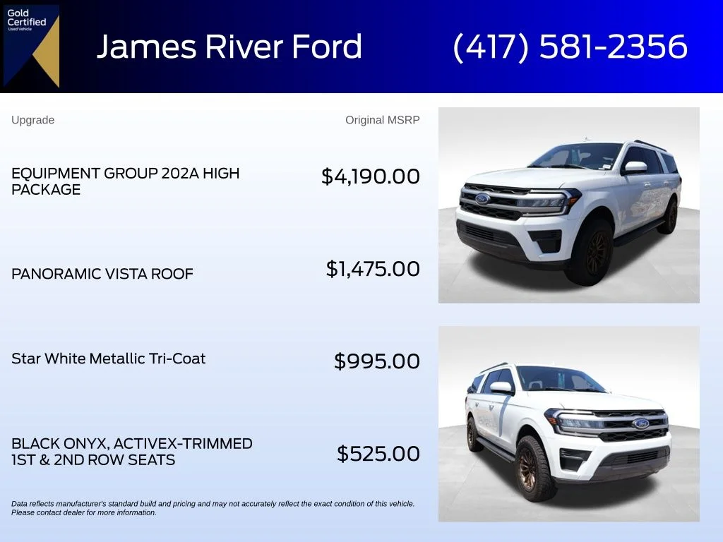 Used 2024 White Metallic Ford XLT image 6