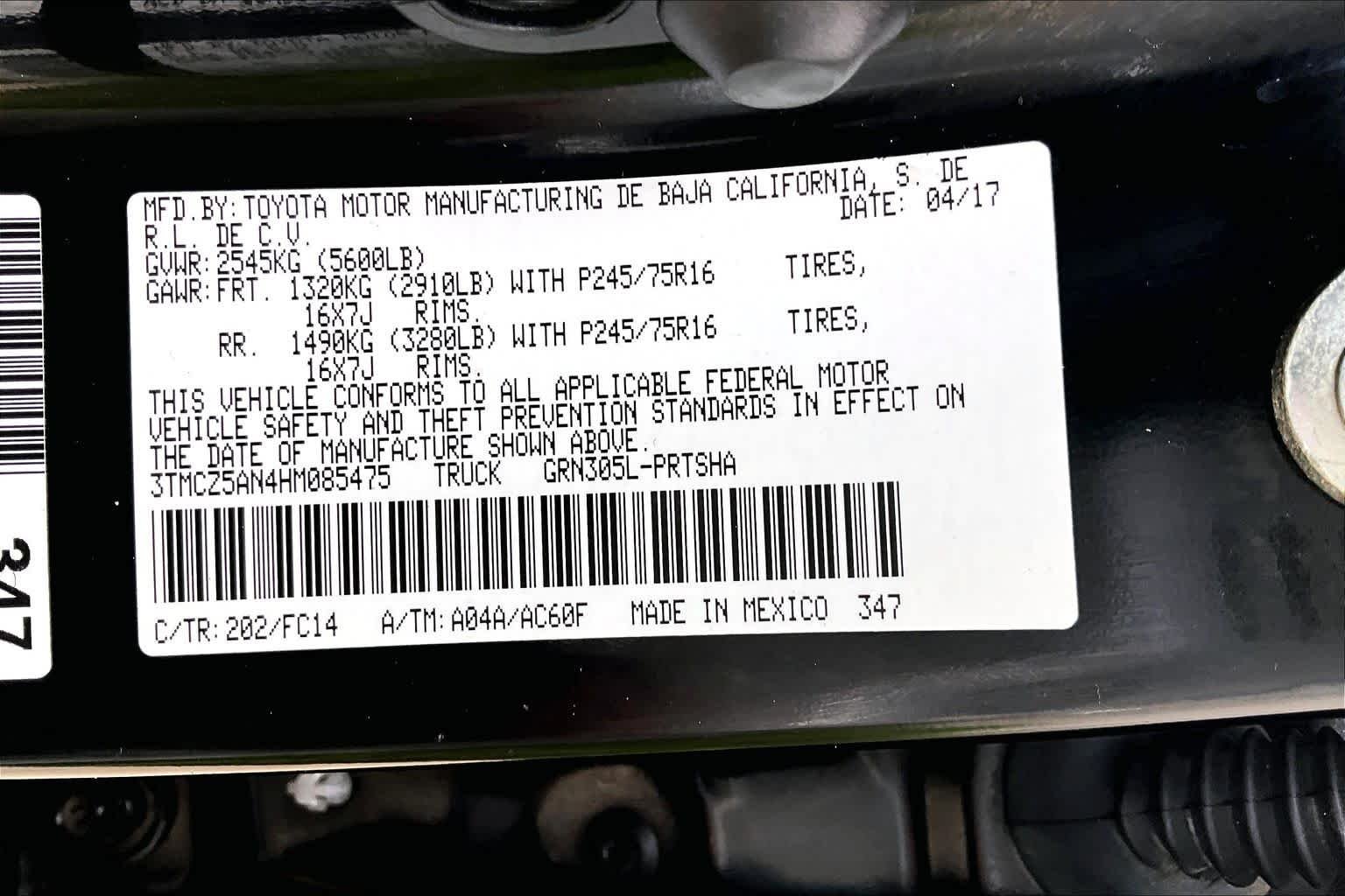 Used 2017 Black Toyota SR5 image 36