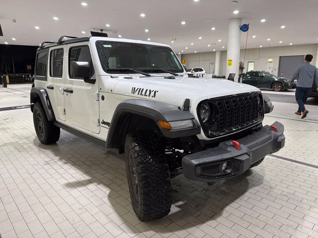 Used 2024 Bright White Clearcoat Jeep Sport image 6