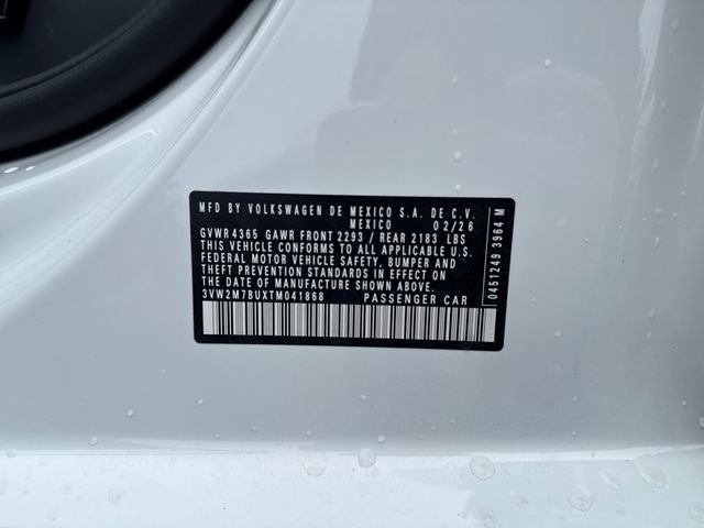 New 2026 Pure White w/Deep Blk Rf Volkswagen Autobahn image 19