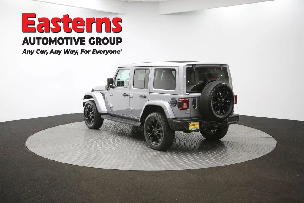 Used 2021 Silver Jeep Unlimited Sahara 4xe image 65