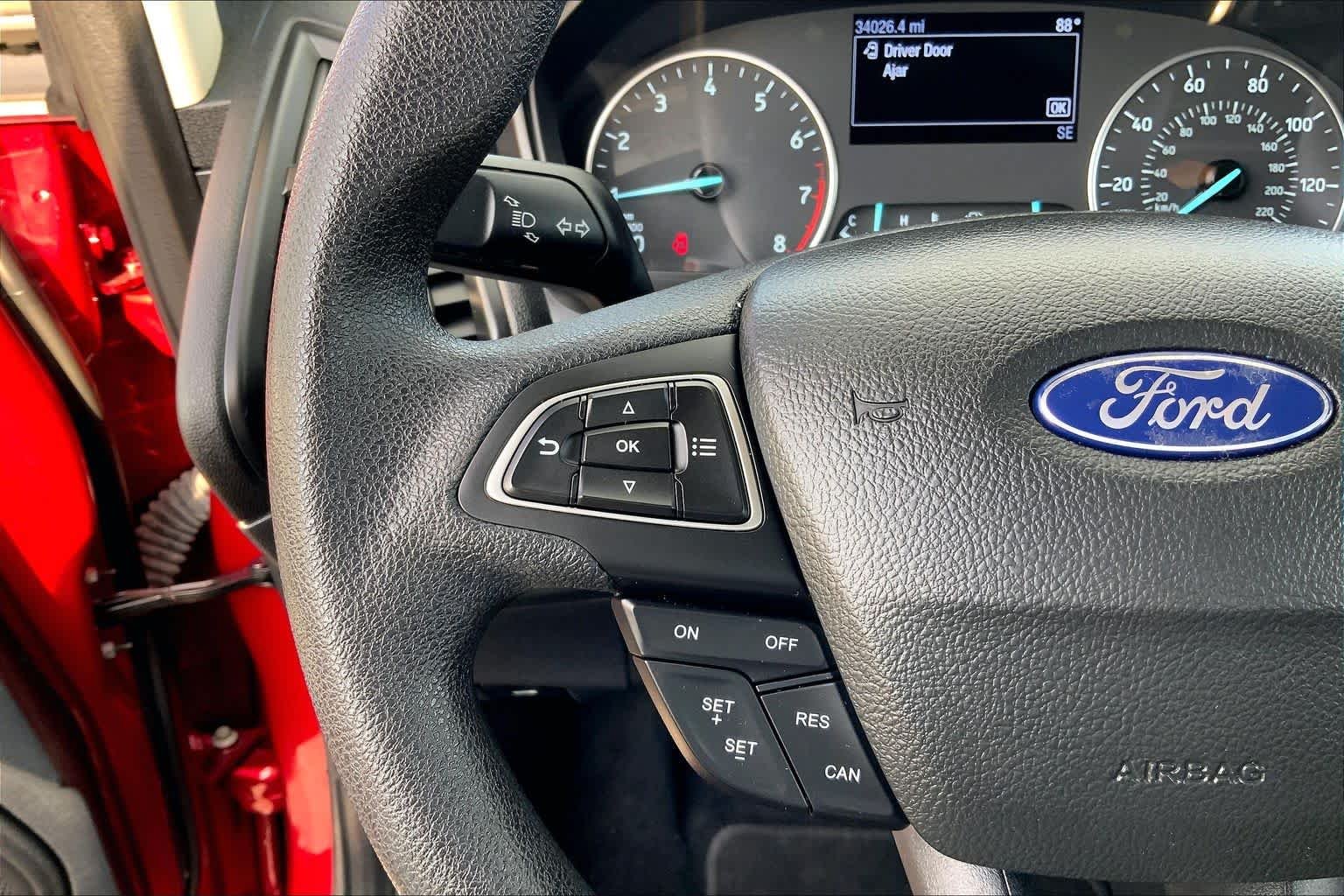 Used 2021 Ruby Red Metallic Tinted Clearcoat Ford SE image 24
