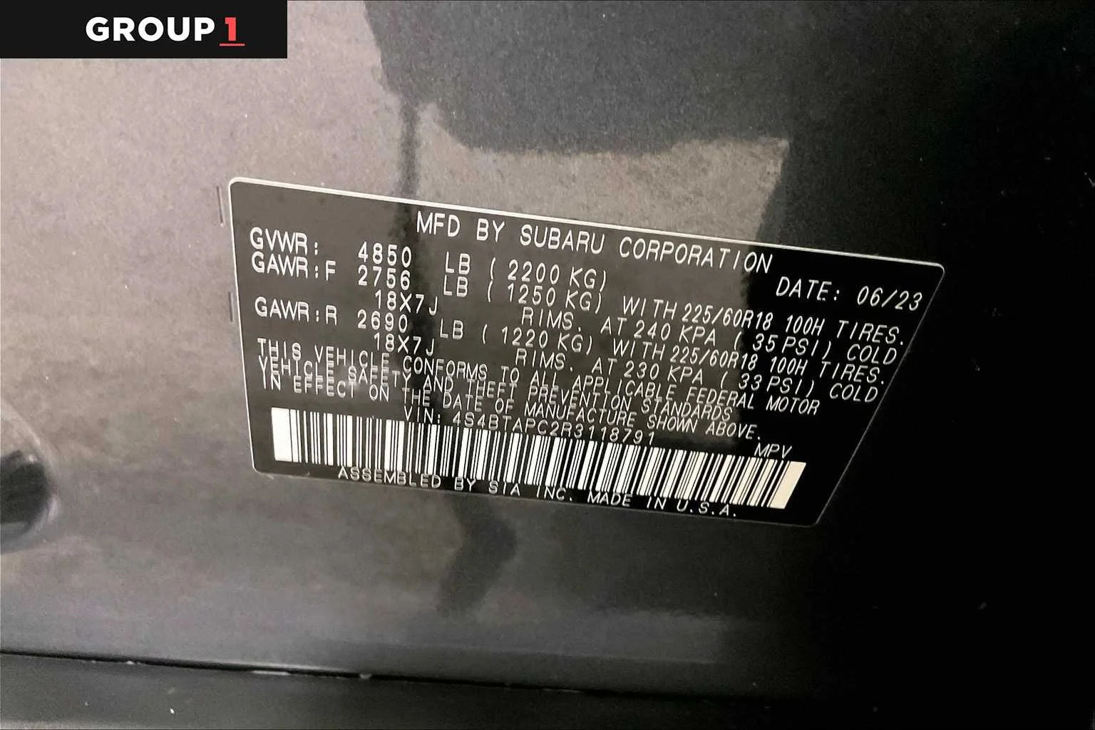 Certified Used 2024 Magnetite Gray Metallic Subaru Touring image 37