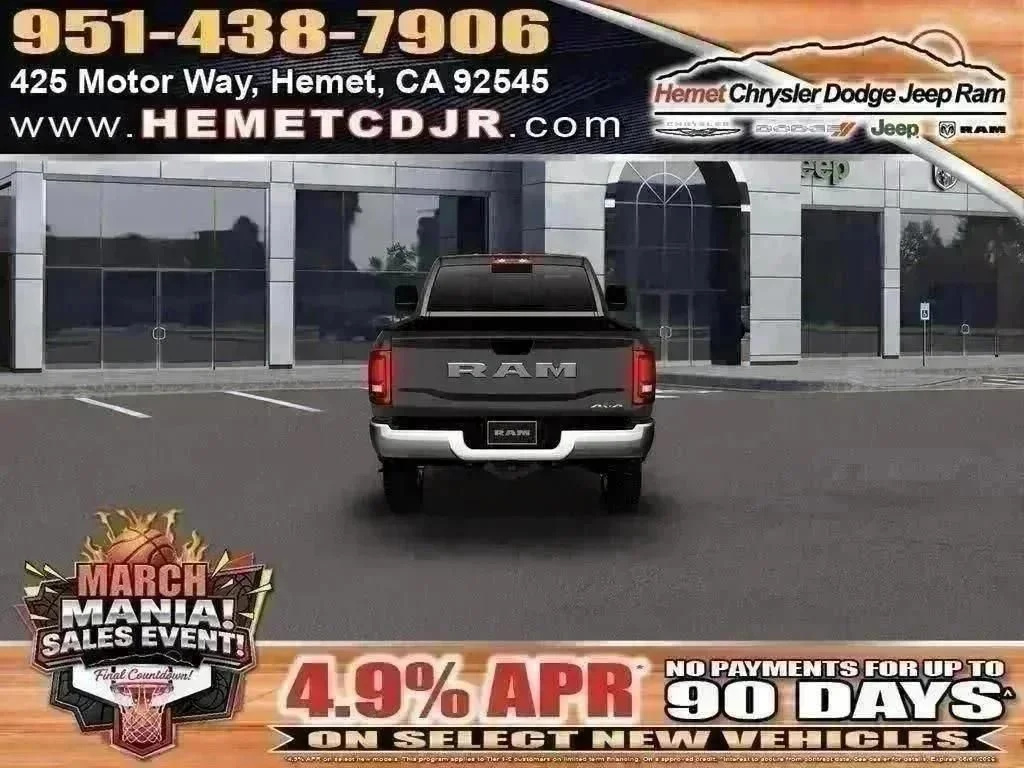 New 2026 Granite Crystal Metallic Clear-Coat Exterior Paint RAM Tradesman Crew Cab 4x4 Longbox image 12