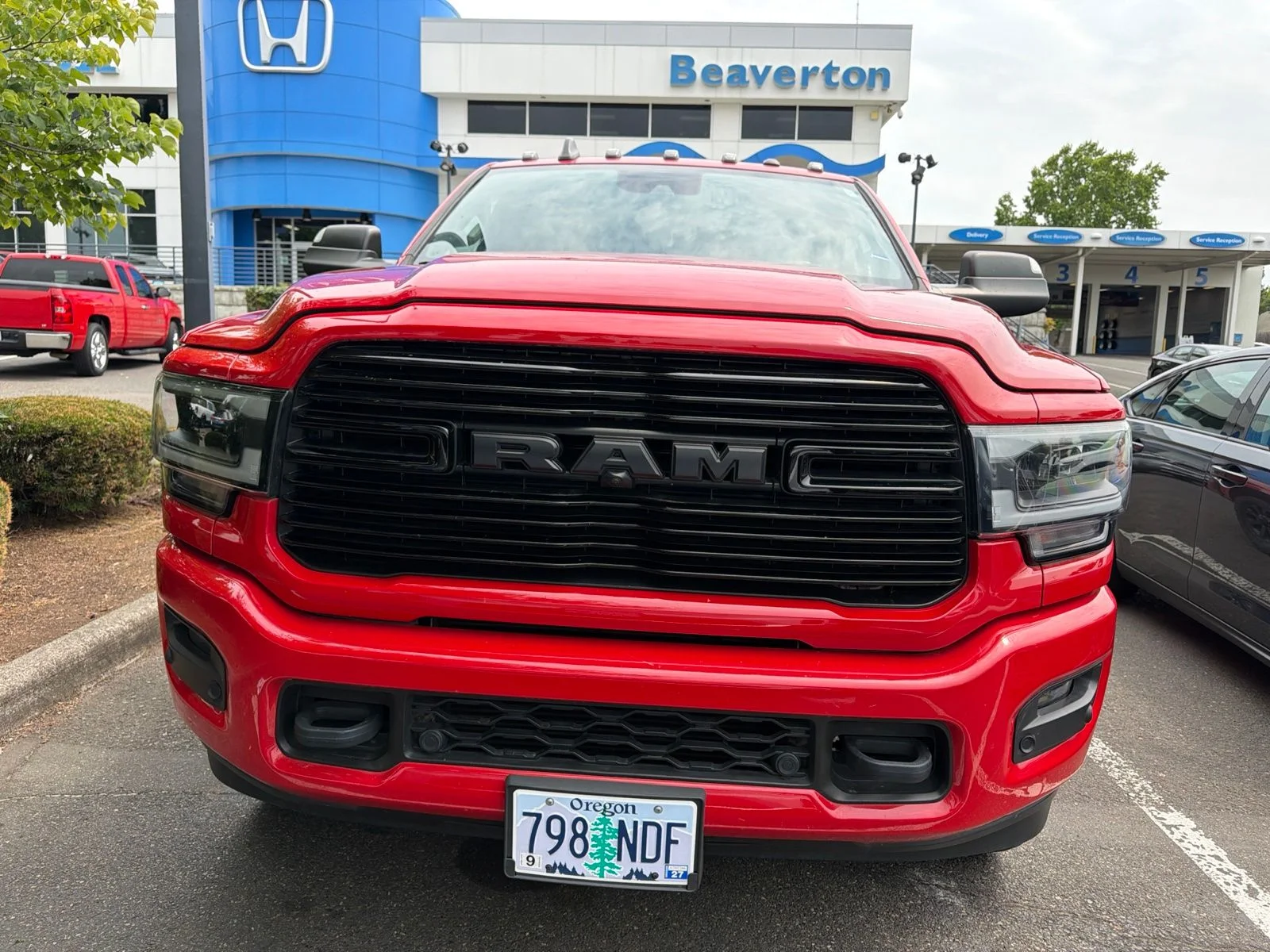 Used 2020 Flame Red Clearcoat Ram Laramie image 2