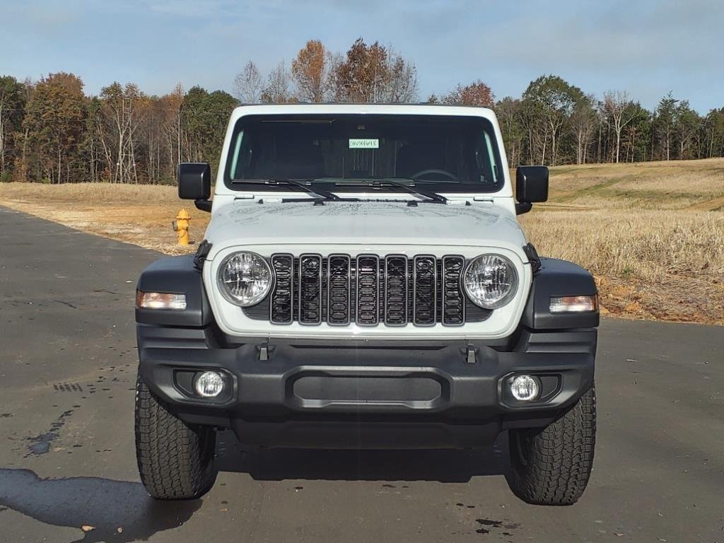 Used 2025 Bright White Clearcoat Jeep Sport S image 2