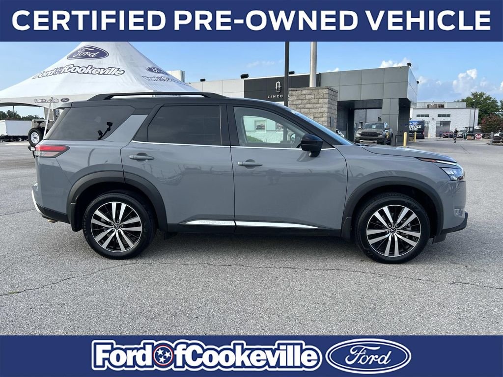 Certified Used 2025 Boulder Gray Metallic Nissan Platinum image 2