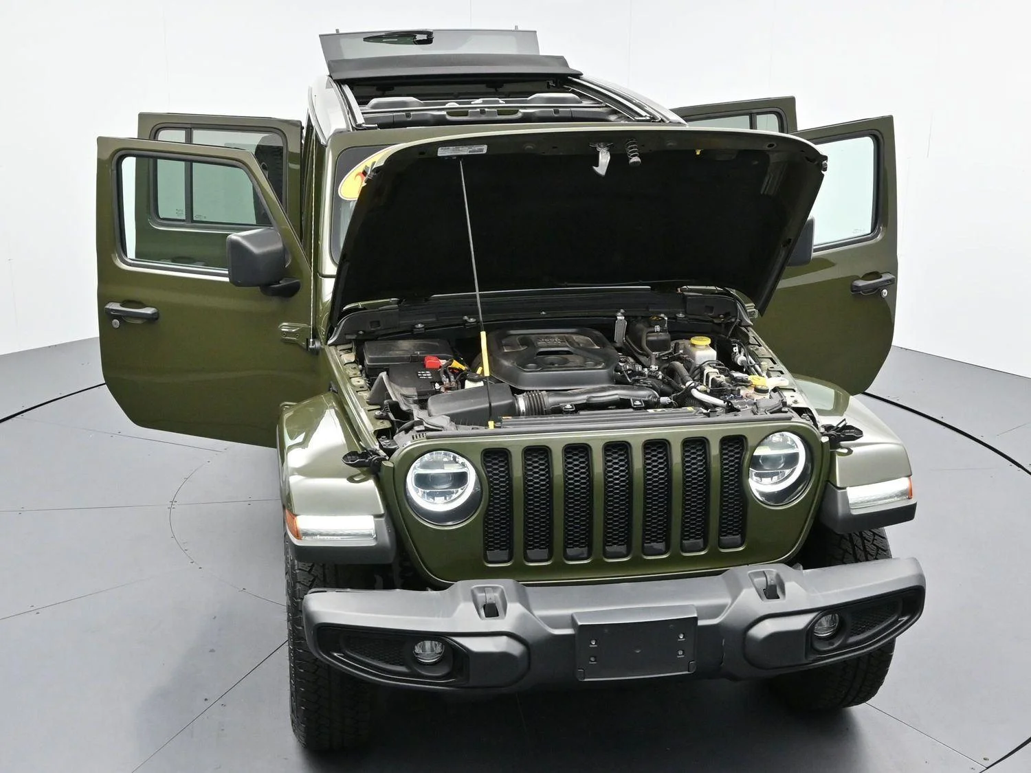 Used 2022 Sarge Green Clearcoat Jeep Unlimited Sahara Altitude image 45