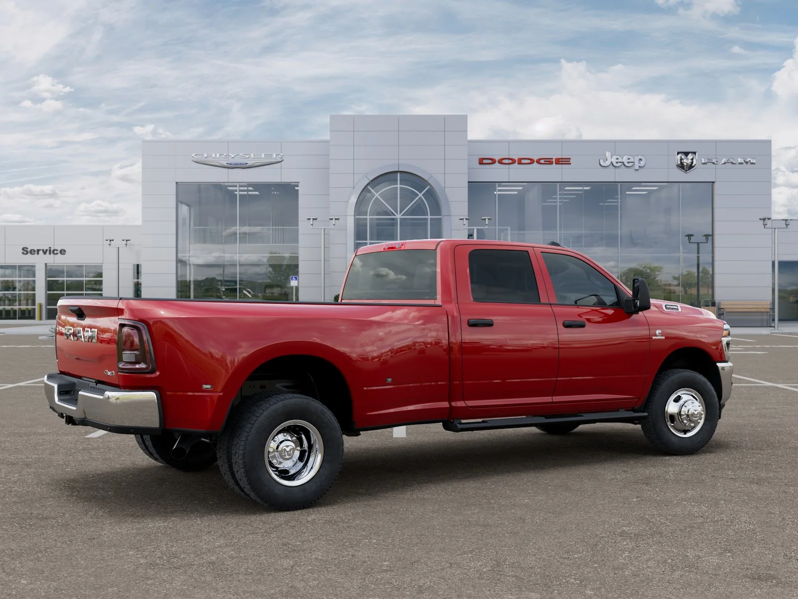 New 2026 Flame Red Clear-Coat Exterior Paint RAM Tradesman image 31