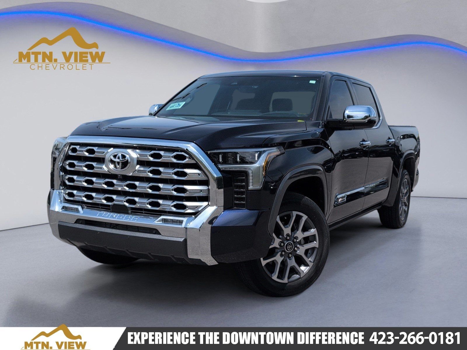 Blue 2023 Toyota Tundra 1794 Edition CrewMax Cab 4WD Pickup Truck Four-Wheel Drive Automatic
