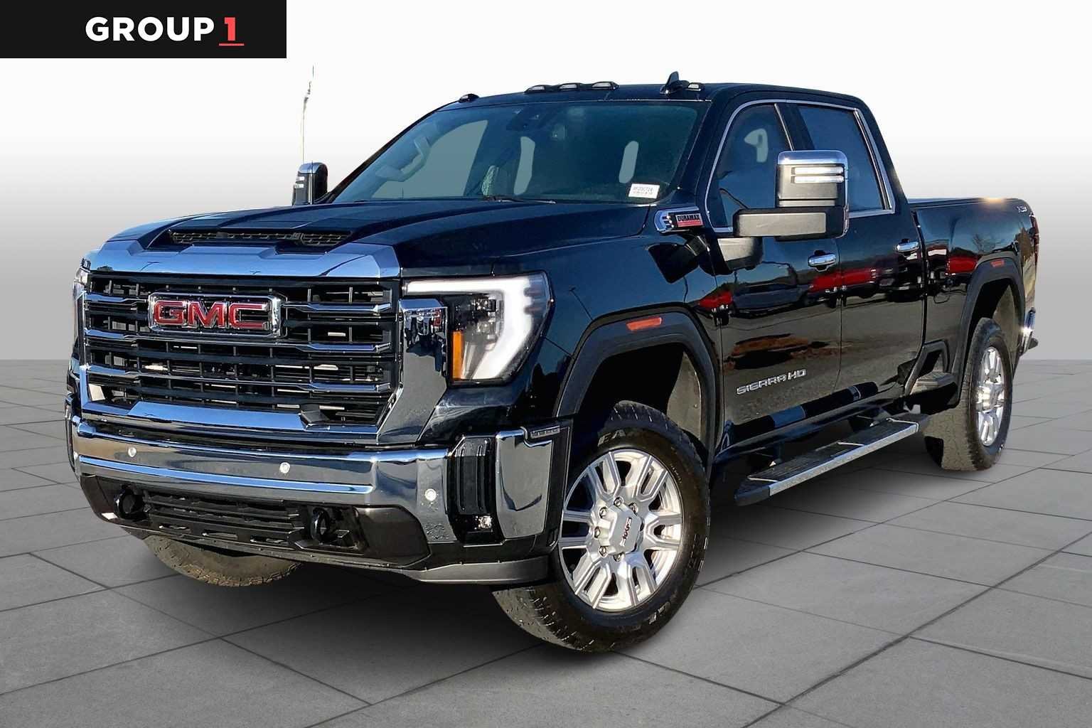 Onyx Black 2024 GMC Sierra 2500HD SLT Crew Cab 4WD Pickup Truck Four-Wheel Drive