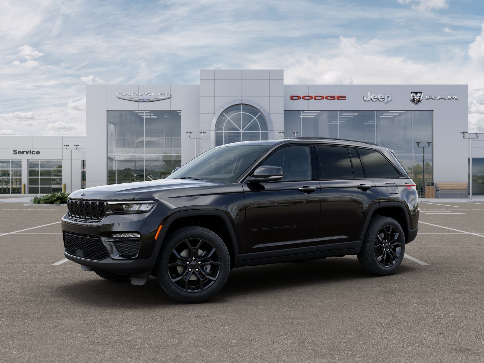 New 2025 Diamond Black Crystal Pearl-Coat Exterior Paint Jeep Limited image 36