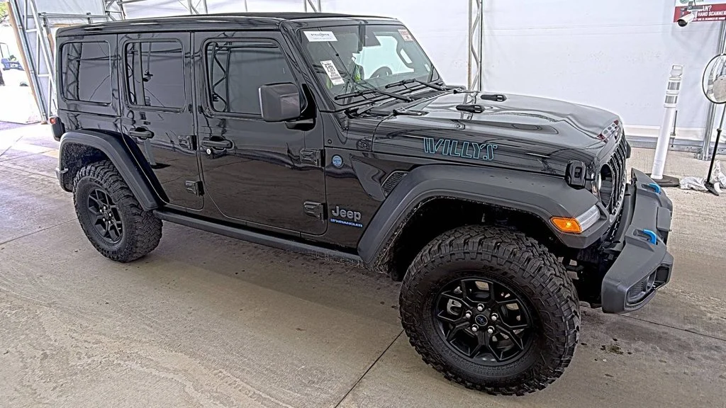 Used 2024 Black Jeep Willys 4xe image 3