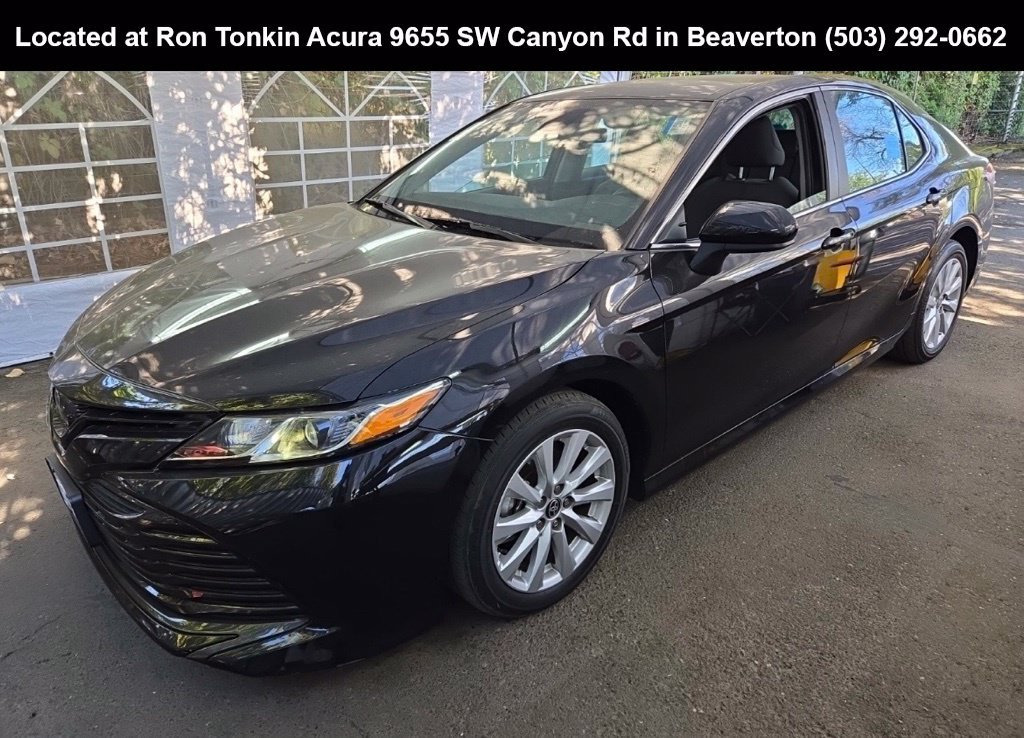 Used 2020 Midnight Black Metallic Toyota LE image 5