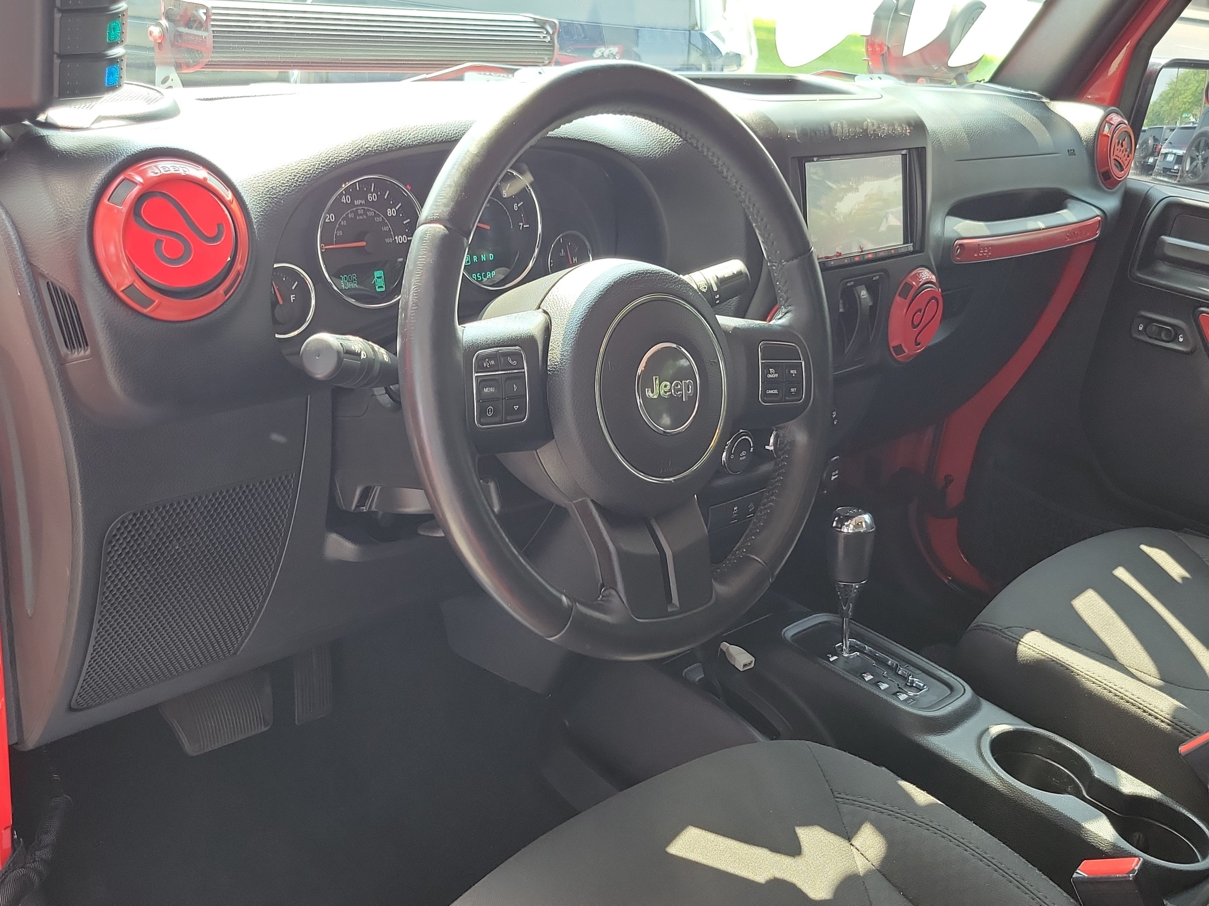 Used 2017 Firecracker Red Clearcoat Jeep Sport image 13