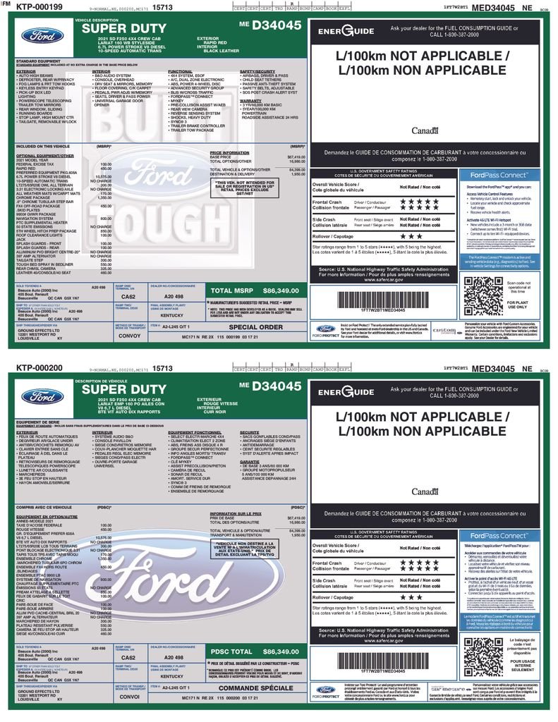 Used 2021 Red Ford Lariat image 24