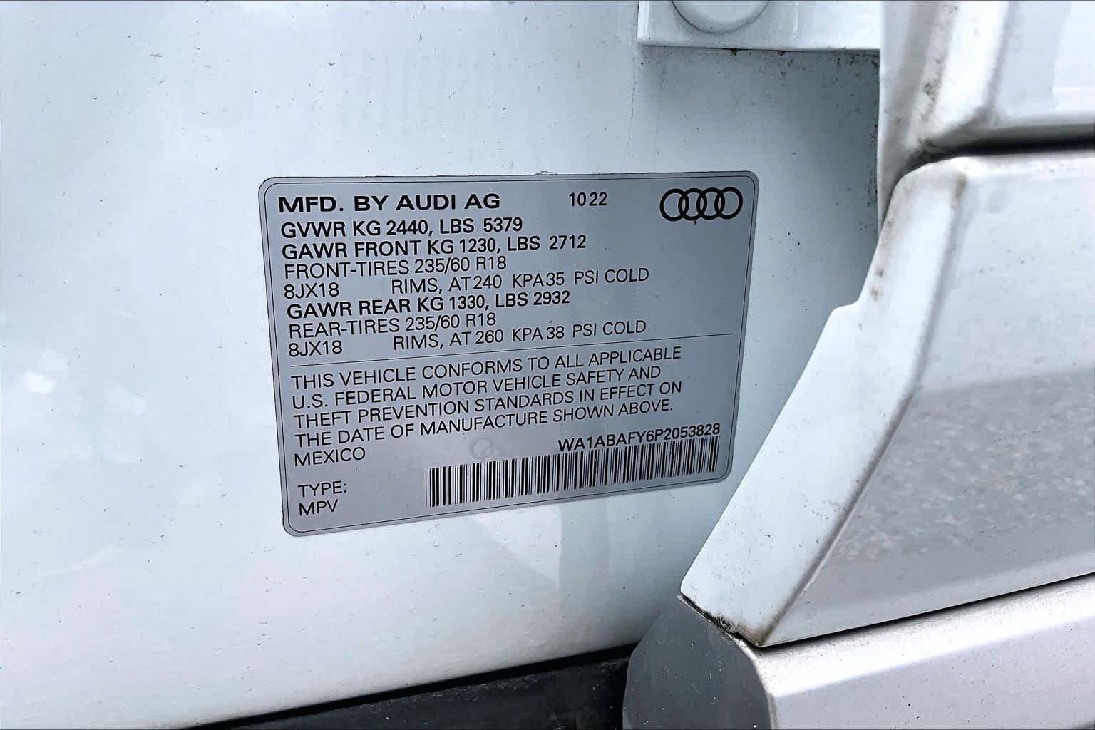 Used 2023 Glacier White Metallic Audi Premium image 70