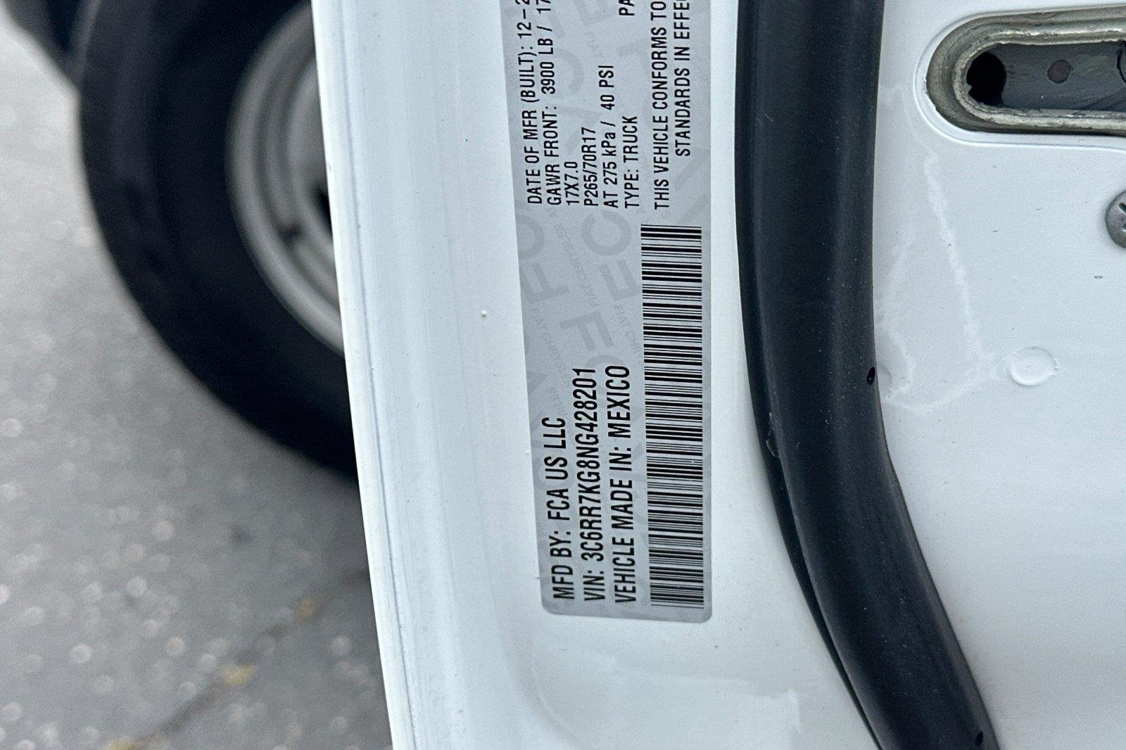 Used 2022 Bright White Clearcoat Ram Tradesman image 27