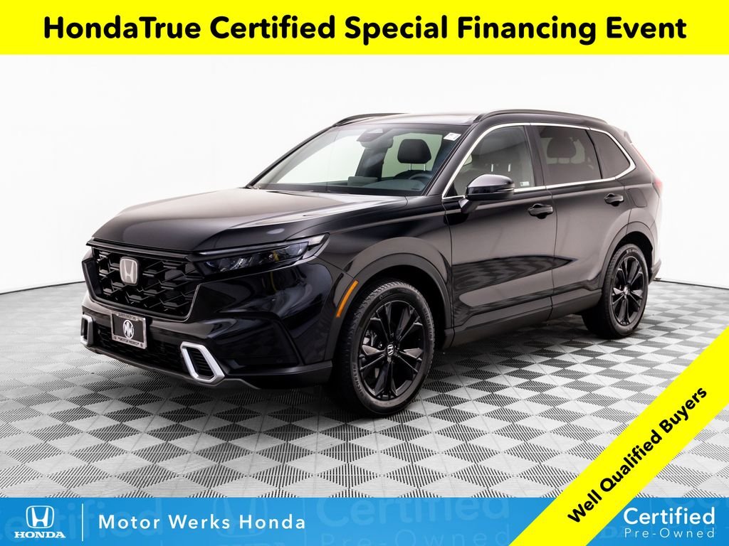 Certified Used 2024 Crystal Black Pearl Honda HYBRID AWD SP TRG image 1
