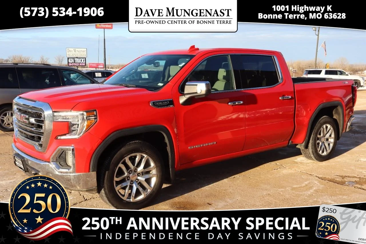 Used 2022 Cardinal Red GMC SLT image 1