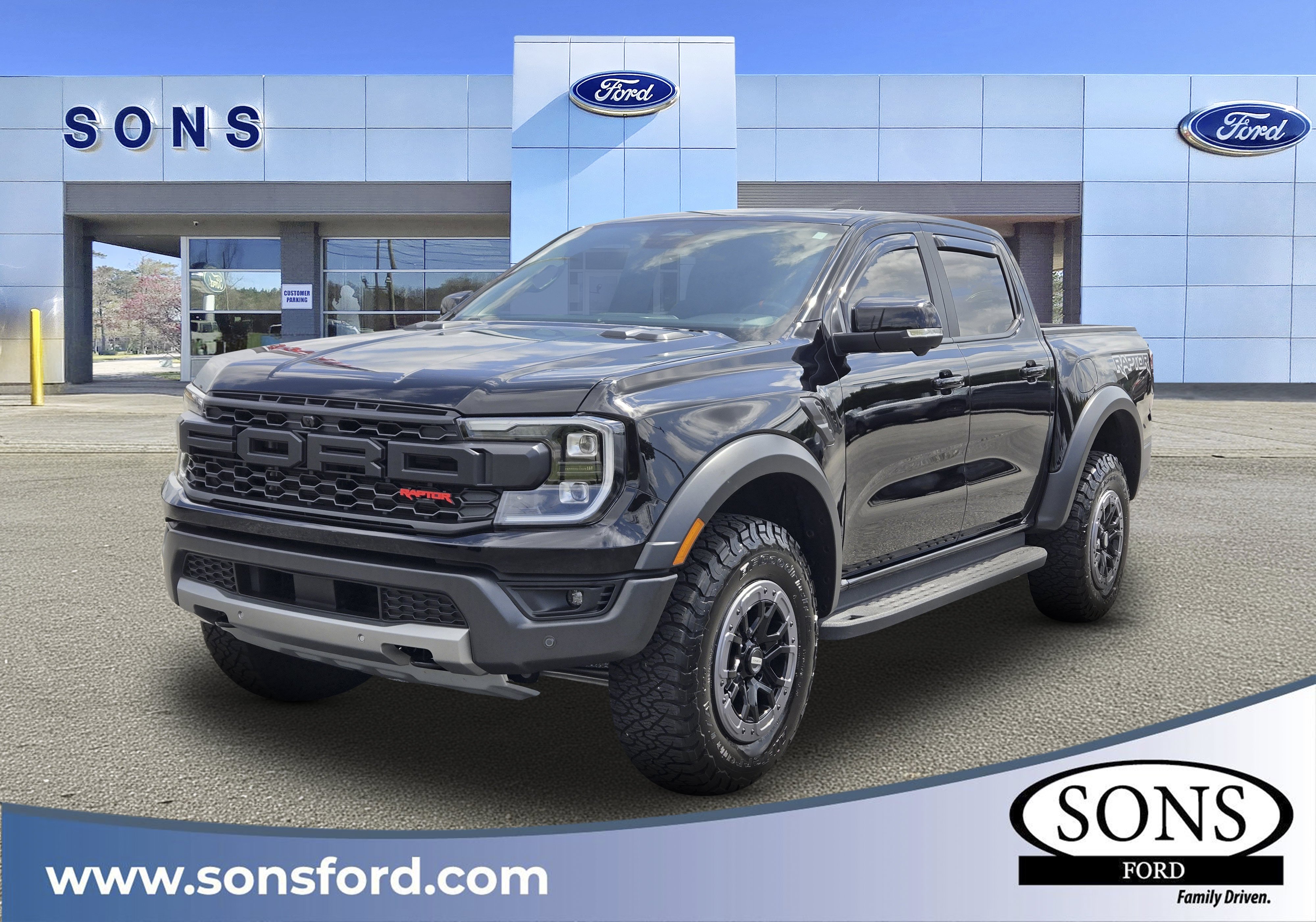 Used 2025 Shadow Black Ford Raptor image 1
