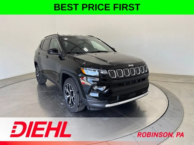 New 2026 Diamond Black Crystal Pearl-Coat Exterior Paint Jeep Limited image 1