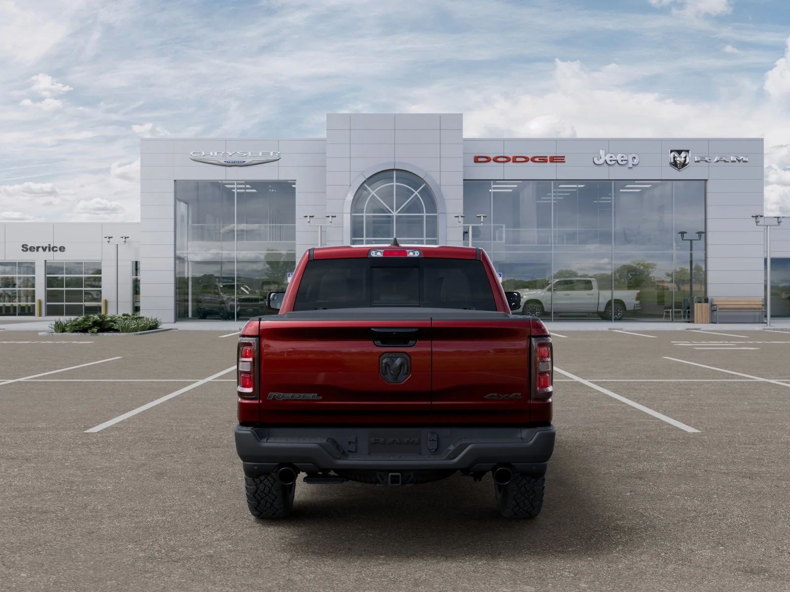 New 2026 Delmonico Red Pearl-Coat Exterior Paint RAM Rebel image 34