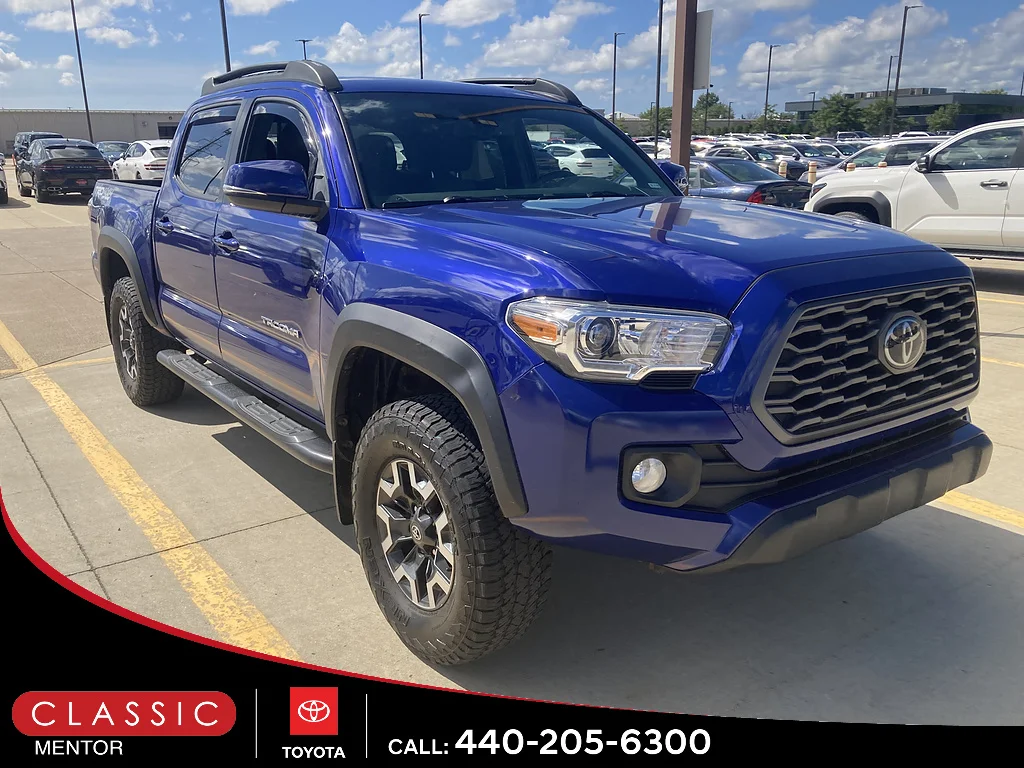 Certified Used 2022 Blue Crush Metallic Toyota TRD Off-Road image 1