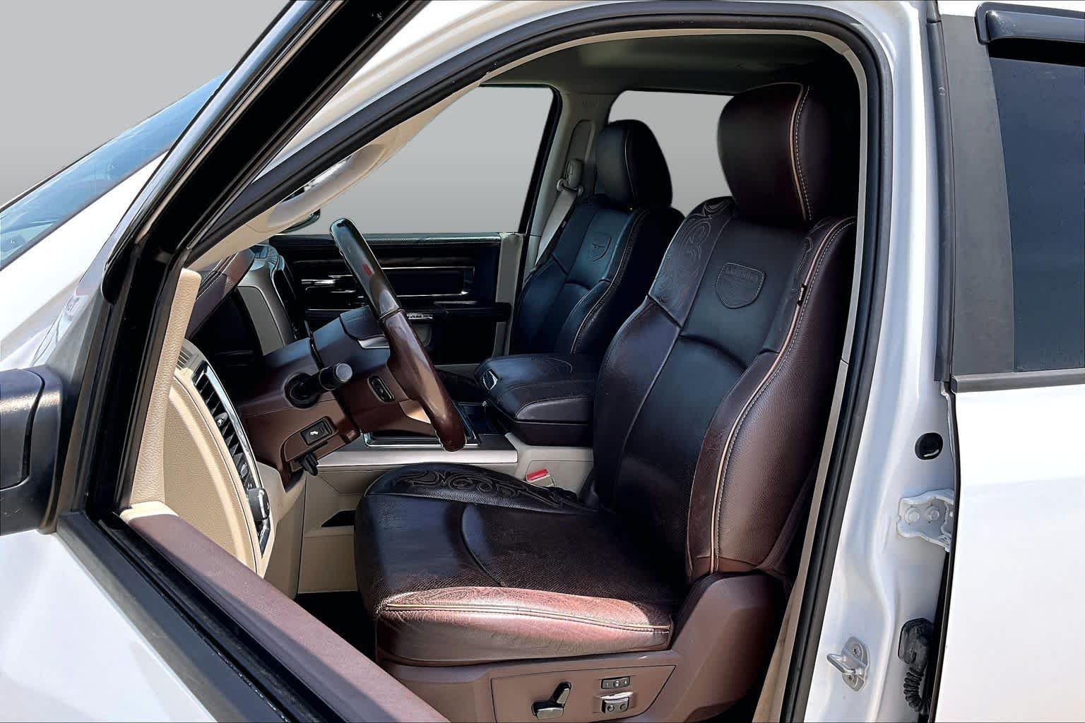 Used 2015 Bright White Clearcoat Ram Laramie Longhorn image 8