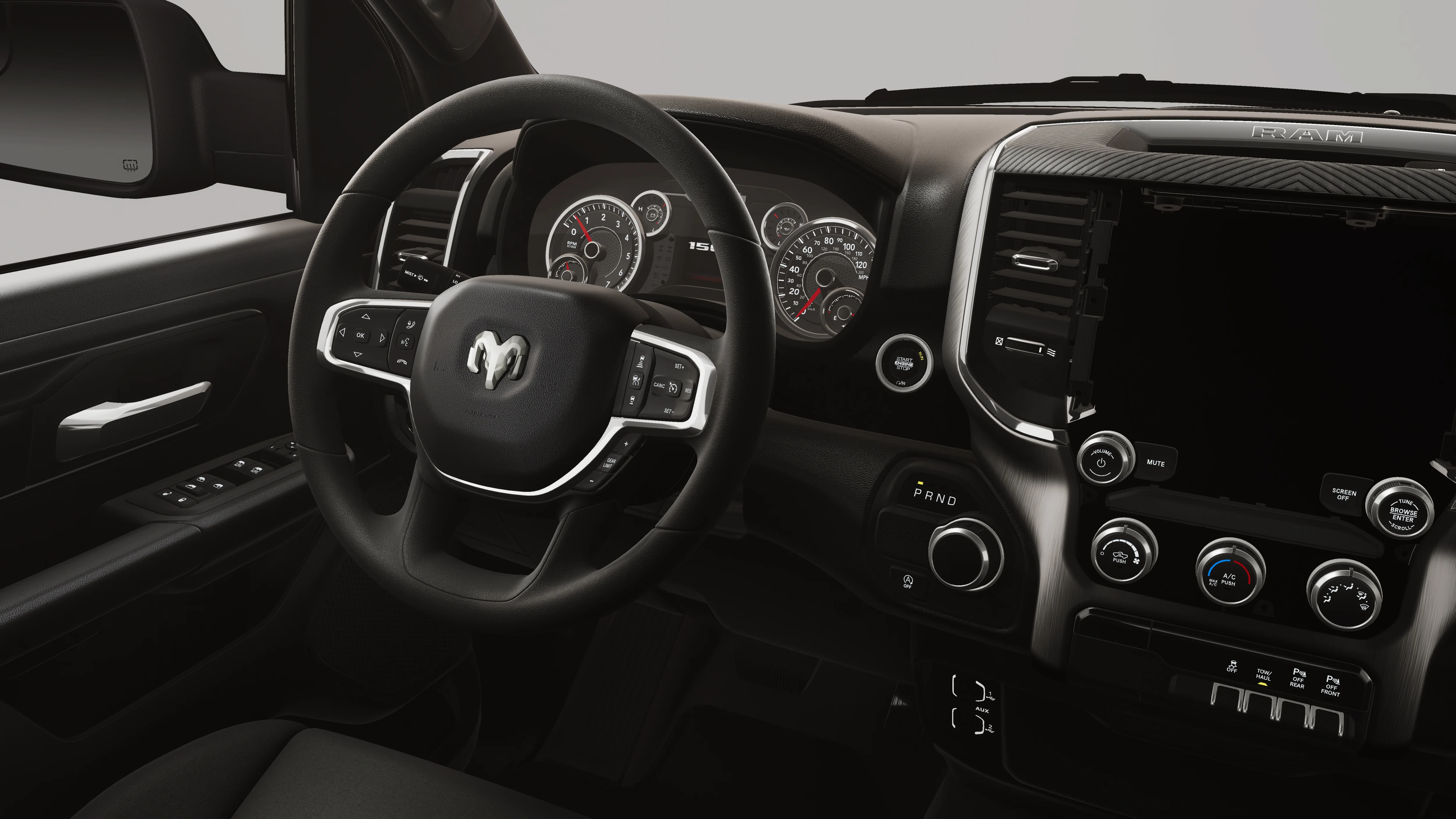 New 2026 Diamond Black Crystal Pearl-Coat Exterior Paint RAM  image 35