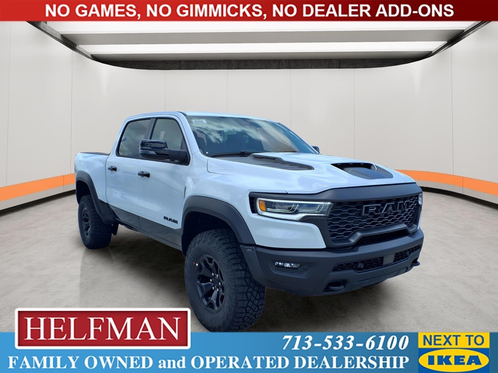 New 2026 Bright White Clear-Coat Exterior Paint RAM RHO image 1