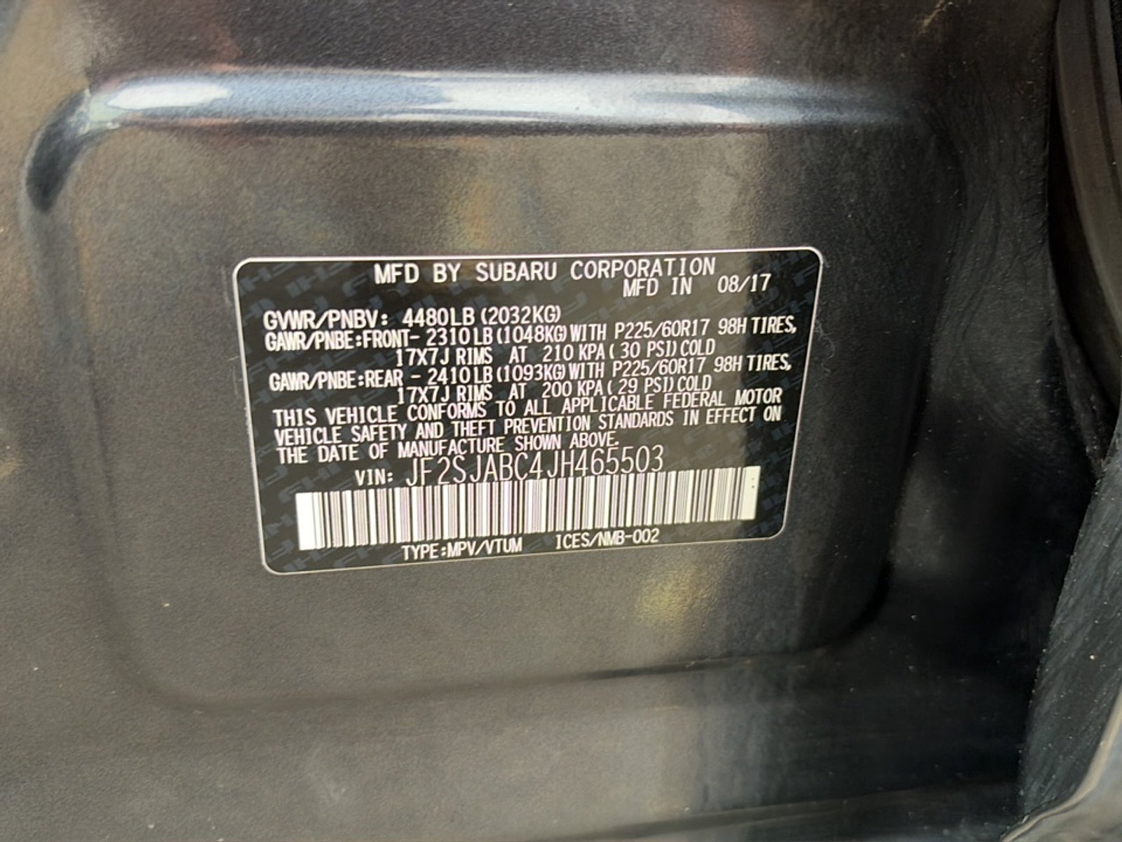 Used 2018 Dark Gray Metallic Subaru 2.5i image 43