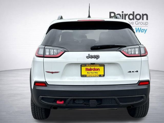 Used 2022 Bright White Clearcoat Jeep Trailhawk image 5