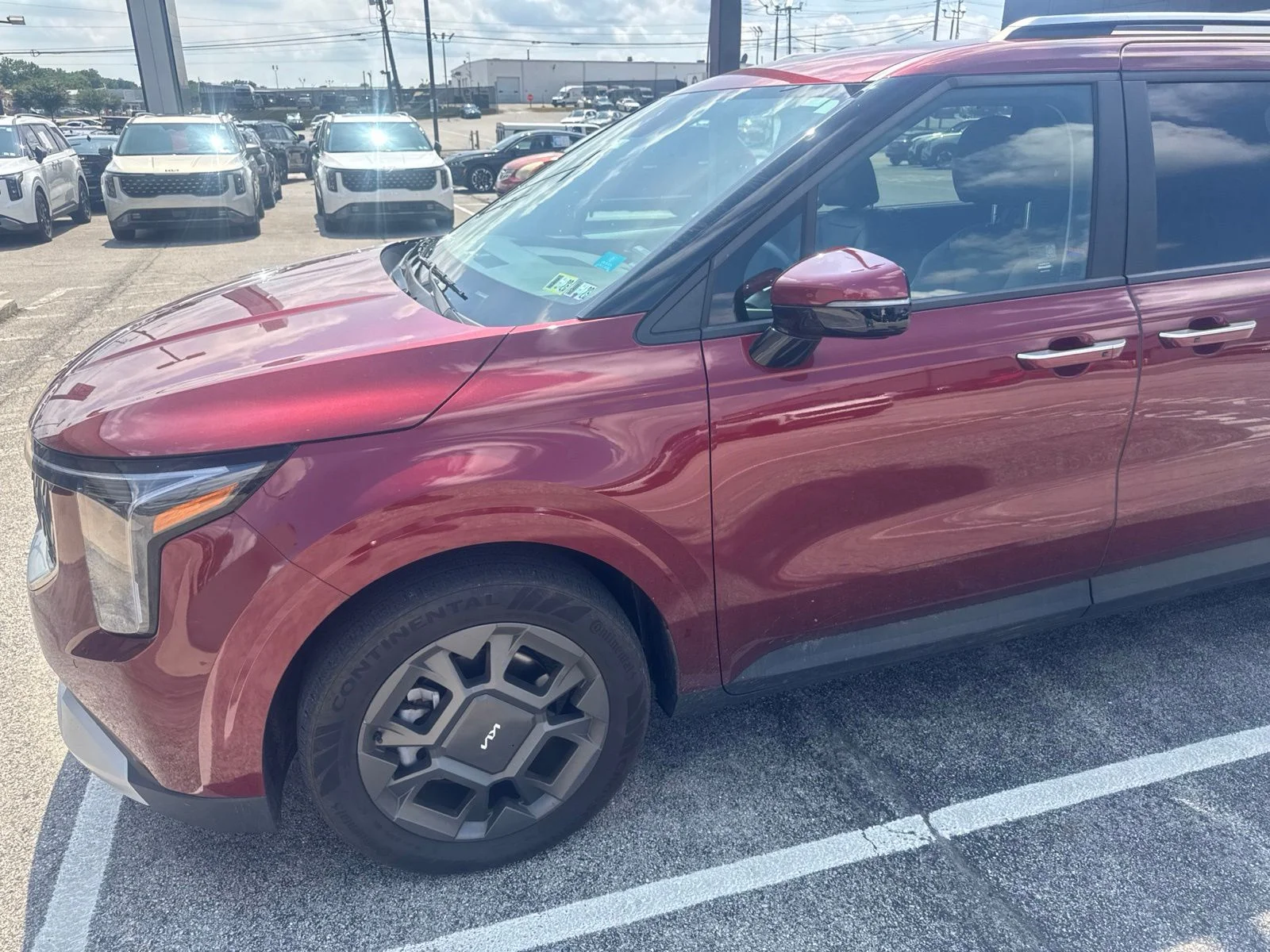 Certified Used 2025 Red Kia EX image 2