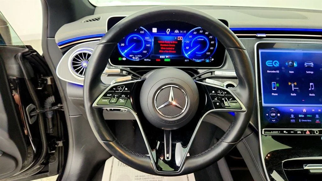 Used 2023 Black Mercedes-Benz EQS 450 4MATIC® Sedan w/ Massage Seats & Active Ambient Lighting image 13